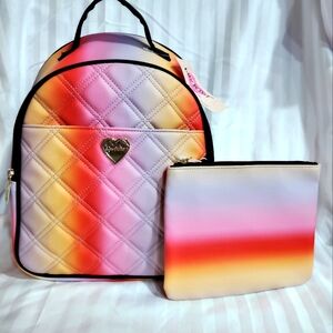 Betsy Johnson Quilted backpack